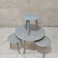 فروش جلومبلی گرد MDF چهار تیکه اقساطی|مبلمان خانگی و میز عسلی|کرمانشاه, |دیوار