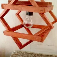 لوستر چوبی|لوستر و چراغ آویز|میبد, |دیوار