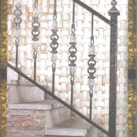 نرده فرفورژه با رنگ کوره|مصالح و تجهیزات ساختمان|یزد, |دیوار