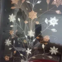 قاب گل مسی روکش نقره کار تمیز وشیک قیمت مناسب|تابلو، نقاشی، عکس|اصفهان, شهریار|دیوار