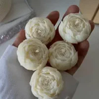شمع پیونی و طرح گل