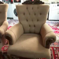 مبل راحتی چوبی ۸ نفره با دو میز|مبلمان خانگی و میز عسلی|مرند, |دیوار