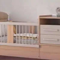 تخت دومنظوره نوزاد و نوجوان  مناسب سیسمونی
