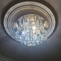 لوستر نقره ای سقفی|لوستر و چراغ آویز|تهران, درکه|دیوار