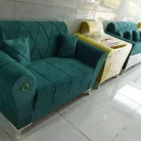 کلاف چوب روس و پارچه‌های مرغوب---  مبل راحتی