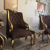 مبل ۷ نفره ورق طلا در حد نو|مبلمان خانگی و میز عسلی|تهران, گیشا|دیوار