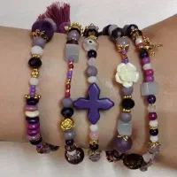 دستبند و گردنبند سنگ و منجاق