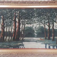 تابلو فرش آنتیک دستبافت کاشان