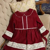 پیراهن دخترانه مزون دوز و نو مناسب ۵تا۷سال