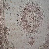دو فرش ۱۲ متری تمام نخ،رنگ کرم سالم