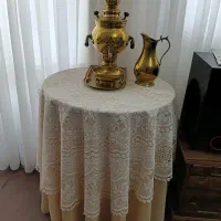 سماور زغالی ۳ لیتری با ست کامل