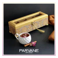 جعبه پذیرایی لوکس طلایی|صنایع دستی و سایر لوازم تزئینی|تهران, حافظیه|دیوار