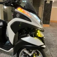 اسکوتر یاماها سه چرخ تریسیتی بدون تصادف و رنگ شدن|موتورسیکلت|کرج, باغستان|دیوار