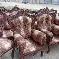 مبل ۹ نفره چوب گردو درحد