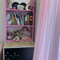میز تحریر  و کتابخانه آپادانا|کتابخانه، شلف، قفسه‌های دیواری|تهران, مرزداران|دیوار