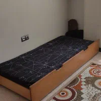 باکس تخت چوبی ، یک نفره|تخت و سرویس خواب|تهران, شهرک کوهسار|دیوار