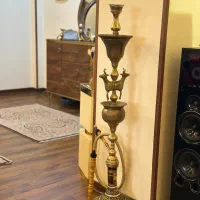 قلیان سنتی بلند قدیمی طرح گوزن