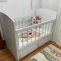 تخت کودک همراه رو تختی و تشک