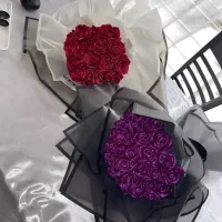 شاخه گل و دسته گل ربانی باکیفیت با تزئین رایگان