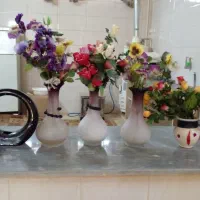 گلدان با گل|گل مصنوعی|اردکان, |دیوار