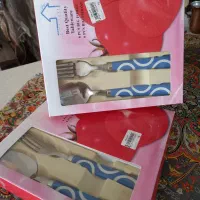 ۲دست قاشق چنگال نوی نو