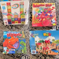 بازی های فکری و خانه سازی ۴ عدد با هم مناسب کودکان