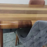 میز ناهار خوری 6 نفره به همراه 6 صندلی دو رنگ|میز و صندلی غذاخوری|جم, |دیوار