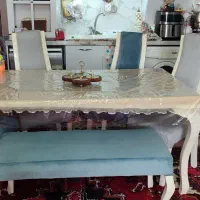 فروش صندلی نهارخوری 6نفره ..همراه باروکش مخمل
