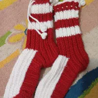 جوراب دست بافت زمستانی
