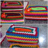 کاور دستمال بافتنی