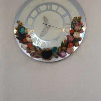 ساعت رزینی با گل های یادگاری شما|ساعت دیواری و تزئینی|مشهد, جاهد شهر|دیوار