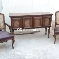 کنسول نئوکلاسیک حصیر بامبو پینترستی|بوفه، ویترین، کنسول|تبریز, |دیوار