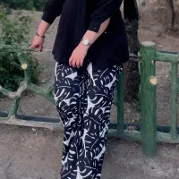 شلوار طرح برگ