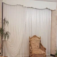 پرده.حریرساده.مینیمال.شاین.زبرا|پرده، رانر، رومیزی|قم, پردیسان|دیوار