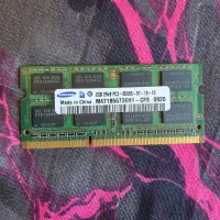 ۲ عدد رم ddr3 2gb لپتاپی