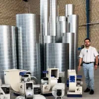 کانال اسپیرال لوله هواکش گالوانیزه سازی تهویه هوا