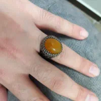 انگشتر مردانه ی حکاکی شده زیر قیمت