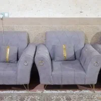 مبل هفت نفره طوسی|مبلمان خانگی و میز عسلی|رباط‌کریم, شترخوار|دیوار