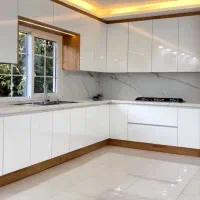 کابینت سفید هایگلس مدرن/ ام دی اف طرح چوب/ اقساطی|مصالح و تجهیزات ساختمان|فردیس, فردیس|دیوار