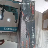 فروش یکجا سنگ فرز و دریل ۱۳ و پیجگوشتی شارژی نو