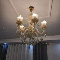 لوستر ۵ شاخه کریستال