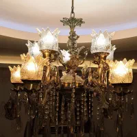 لوستر برنز ده شاخه