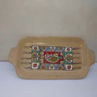سینی میناکاری شده و کار دست