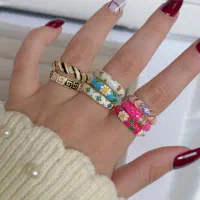 انگشتر میناکاری دست‌ساز، فری سایز و ضدحساسیت