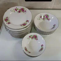 سرویس چینی گل سرخی یاماتسو ژاپن همه و تکی هم میشه|ظروف سرو و پذیرایی|تهران, مینابی|دیوار