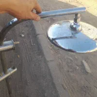 دوش استیل وسردوش بزرگ/تراز ۳حباب الومینیومی