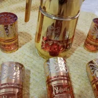 پارچ ولیوان عتیقه طلایی کره ای اهلا وسهلا کارکرده|کلکسیون اشیاء عتیقه|اصفهان, بهرام‌آباد|دیوار