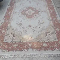 فرش سفید کرمی زیبا