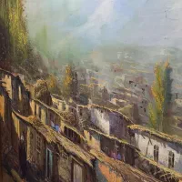 تابلو نقاشی کار استاد داداشی قدیمی ۶۰ ساله بزرگ|تابلو، نقاشی، عکس|تهران, سنائی|دیوار
