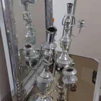 آینه شمعدان درحدنو|بوفه، ویترین، کنسول|شاهین‌شهر, مخابرات (شهید بهشتی)|دیوار